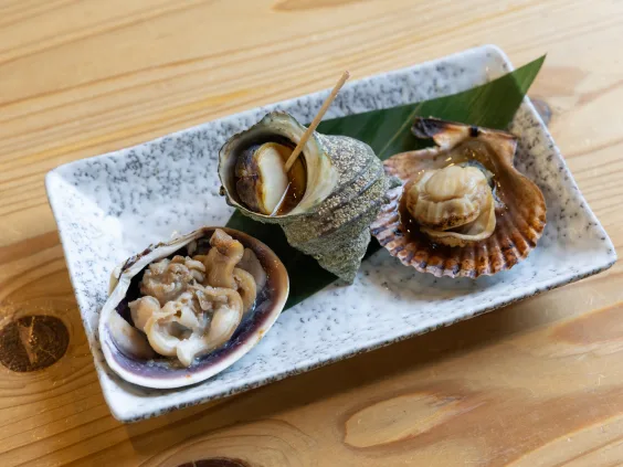 焼貝三種盛り