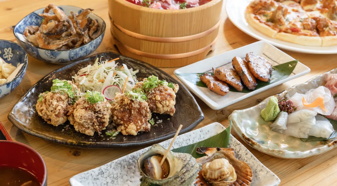 季節の食材を使った料理